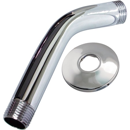 6 In. Shower Arm With Ss Flange